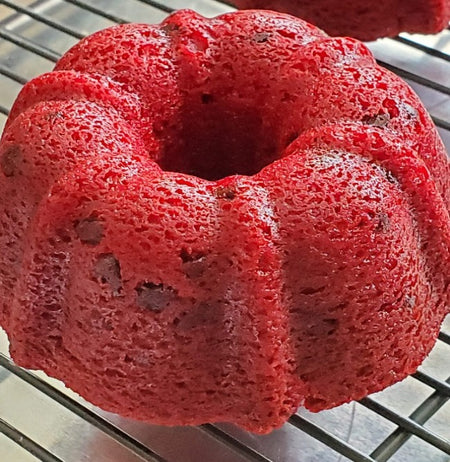 Red Velvet Cake with Chocolate Chips