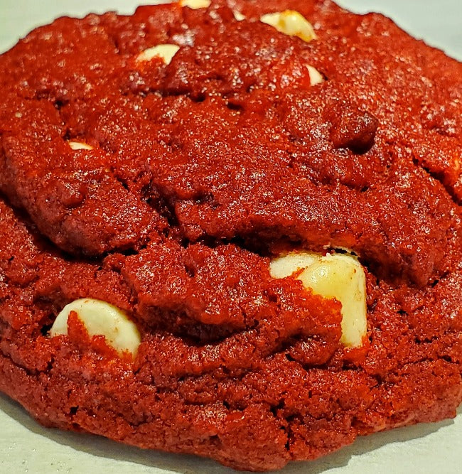 Red Velvet White Chocolate Chips Cookies - Dozen